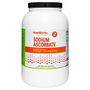 Polvo vitamina C NutriBiotic ascorbato de sodio 5 lb