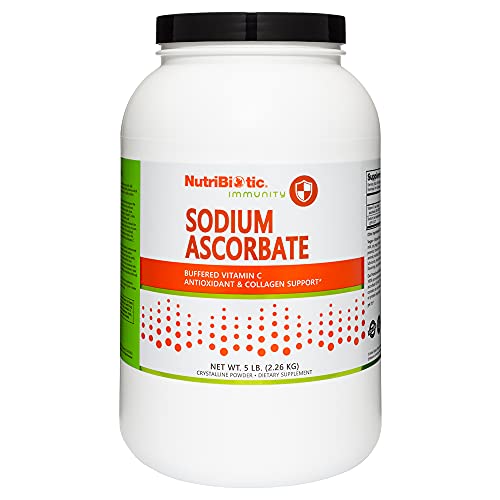 Polvo vitamina C NutriBiotic ascorbato de sodio 5 lb