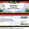 Etiqueta frontal ungüento raíz Echinacea Purpurea Bianca Rosa