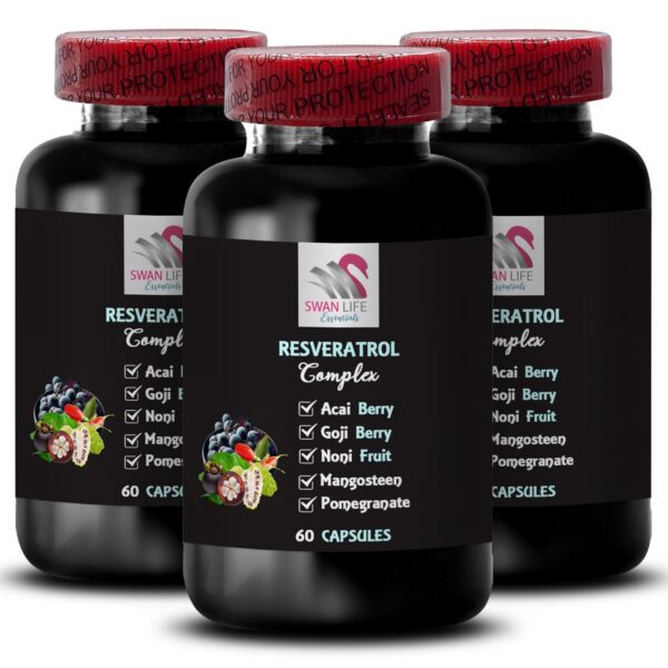 Frontal de etiqueta Berry Antioxidants RESVERATROL COMLEX