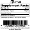 Porción de polvo cúrcuma piperina 100 a 1 Puriva Nutrition