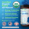 Porción polvo espirulina azul Biophix producto vegano