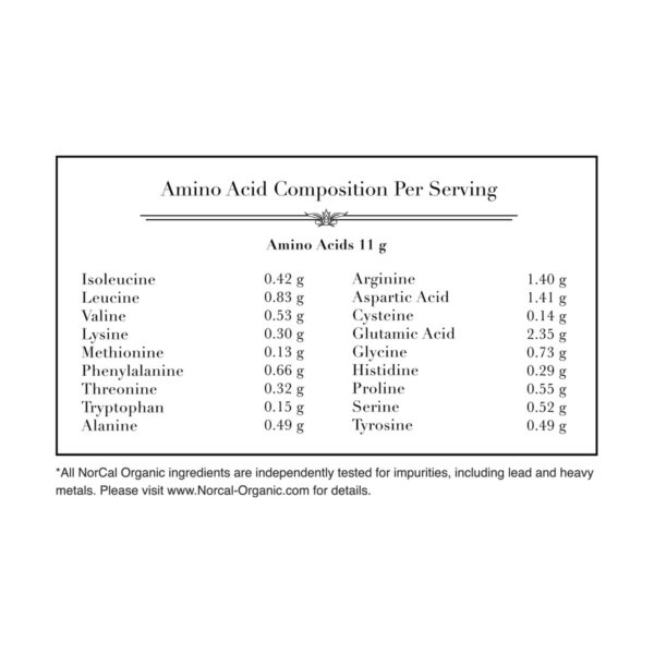 Porción de polvo proteico NorCal para batido saludable