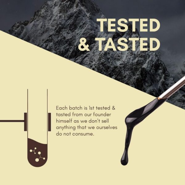 Shilajit resina en porción