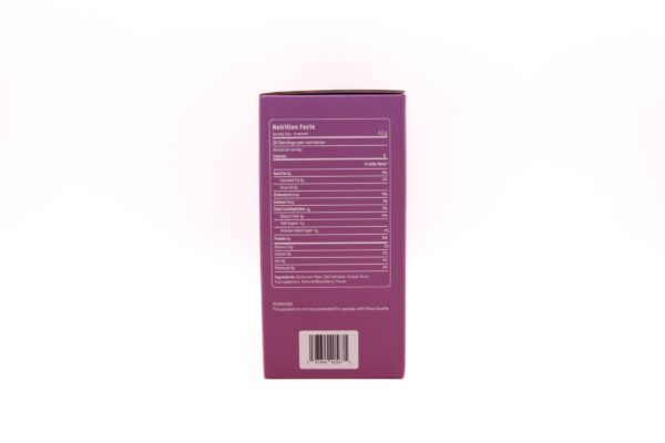 Version 1.0.0 Porciones de esponja de fibra con sabor natural a zarzamora