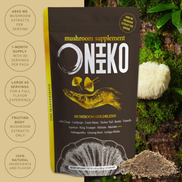 Porciones ONIIKO Mushroom Goldblend 6g cada una