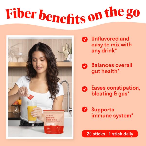 porciones-stick del polvo prebiótico