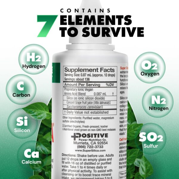 Envase y etiqueta de sílice