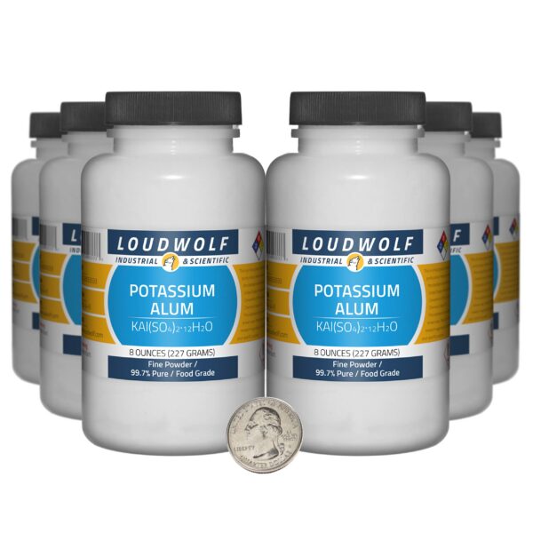 Frente de envase de Alumbre de Potasio