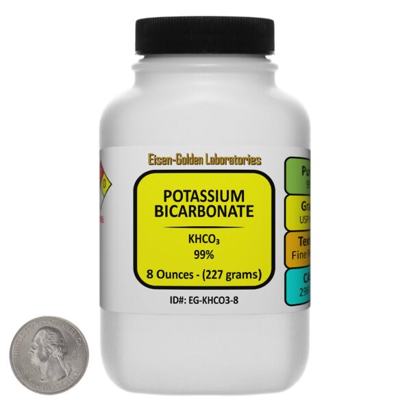 Frasco de Potassium Bicarbonate 8 oz con tapa