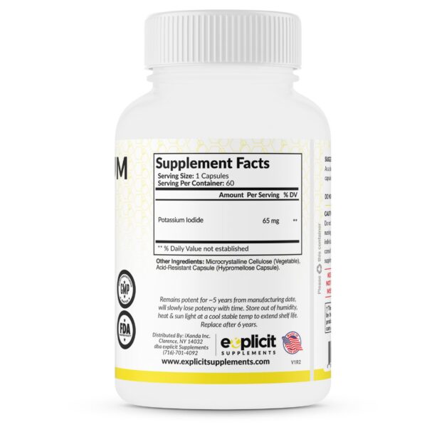 Version 1.0.0 Etiqueta de yoduro de potasio 65 mg