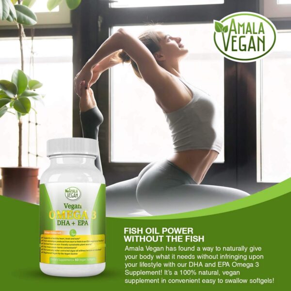 Etiqueta frontal de POTENT VEGAN OMEGA 3