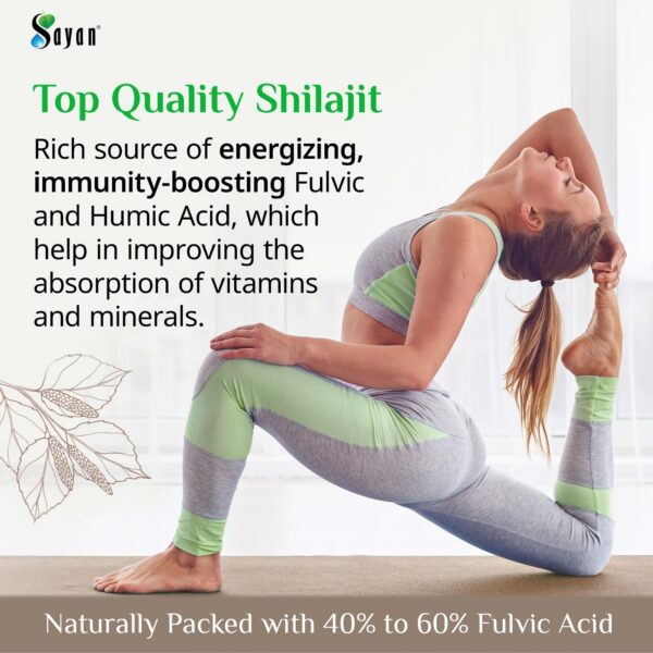 Potente resina Shilajit vegano sin GMO Sayan