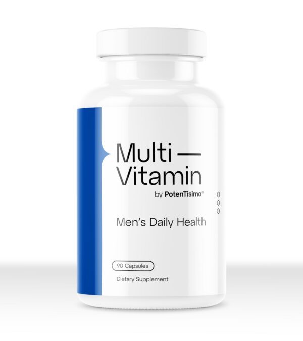 Etiqueta frontal PotenTisimo multivitaminico hombres