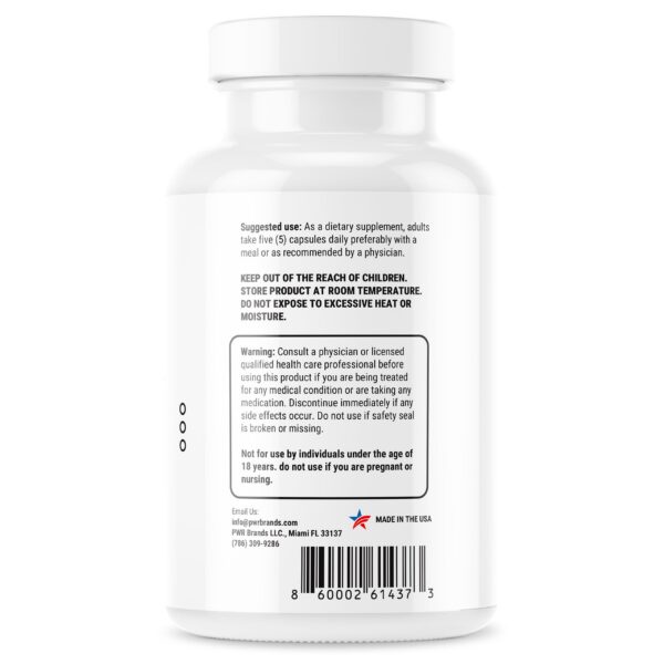 Etiqueta lateral PotenTisimo multivitaminico hombres