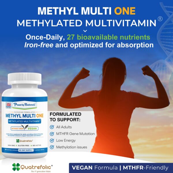 Etiqueta de Power By Naturals Methyl Multi One