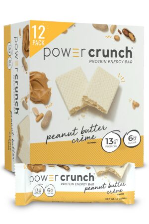 Power Crunch barra wafer proteica frontal