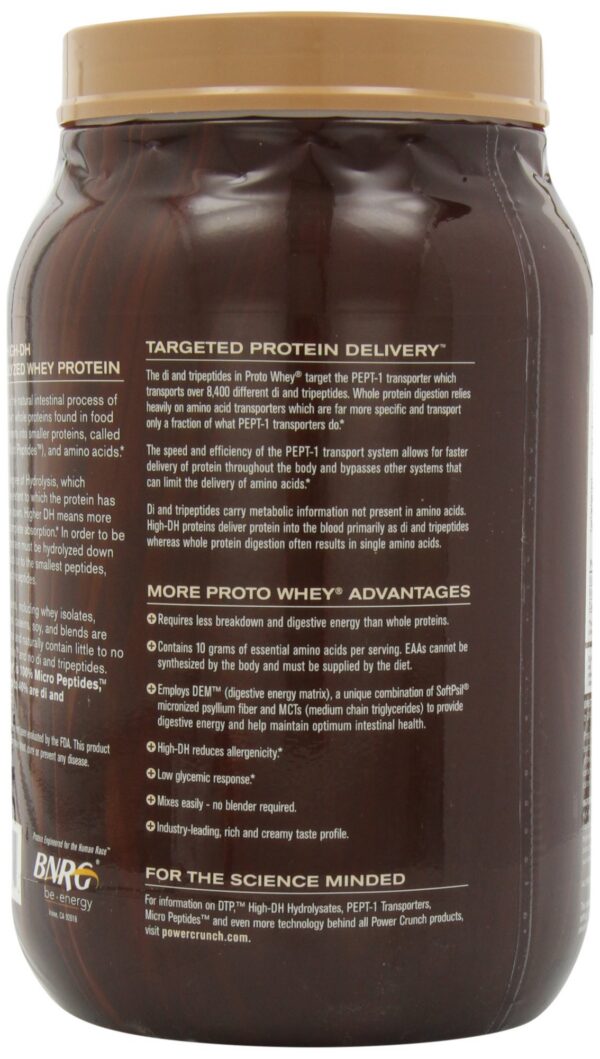 Frente del envase Power Crunch Whey