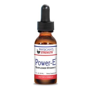 Version 1.0.0 Power-E vitamina e girasol suplemento botella Physician's Strength