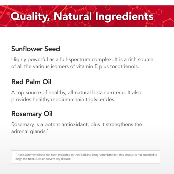Power-E vitamina e natural ingredientes aceites esenciales