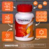 Frasco cerrado de PowerAll multivitamínico y mineral