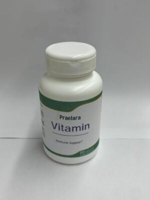 Version 1.0.0 Frente del frasco Praelara Vitamina B