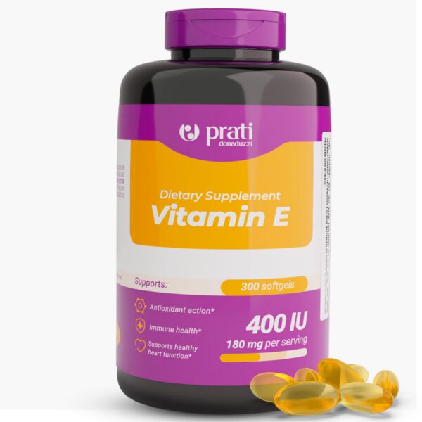 Prati Donaduzzi vitamina E 400 IU 300 cápsulas suplemento diario