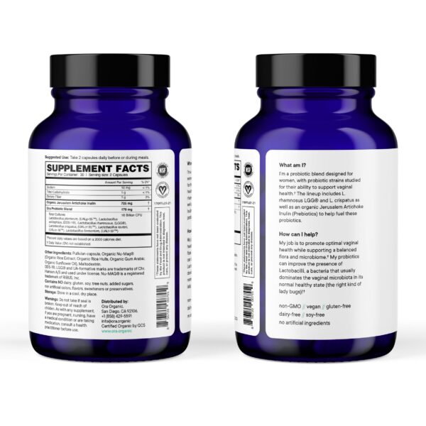 Prebióticos orgánicos topinambur apoyo microbioma femenino