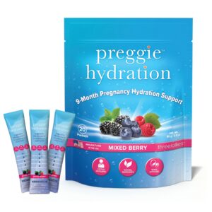 preggie hidratacion paquetes para embarazo alivio nauseas