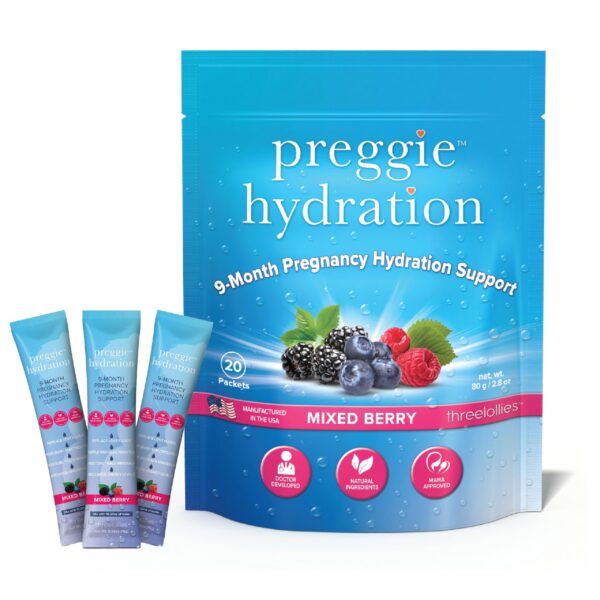 preggie hidratacion paquetes para embarazo alivio nauseas