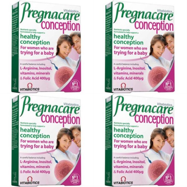 Pregnacare Conception 30 cápsulas paquete ahorro 4 unidades Vitabiotic
