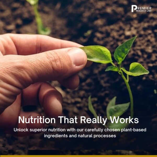 Primer plano etiqueta suplemento líquido fermentado Premier