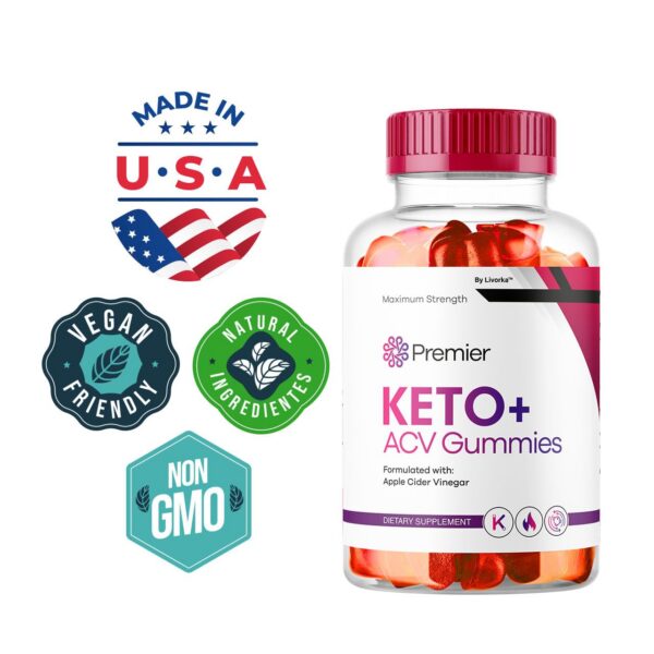 Vista lateral de la caja Premier Keto ACV