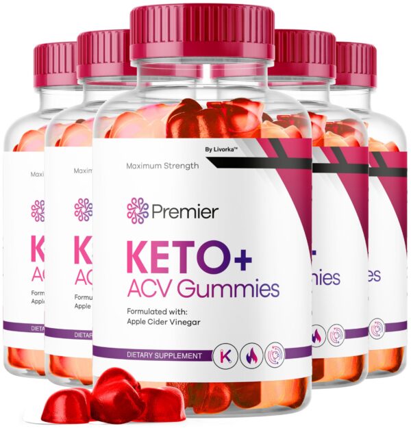 Gomitas Premier Keto +ACV frasco frente