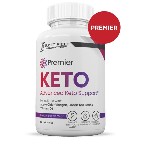 Frasco envase Premier Keto ACV Pills