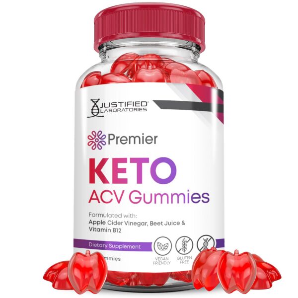Caja Premier Keto gomas ACV 60 unidades sabor natural