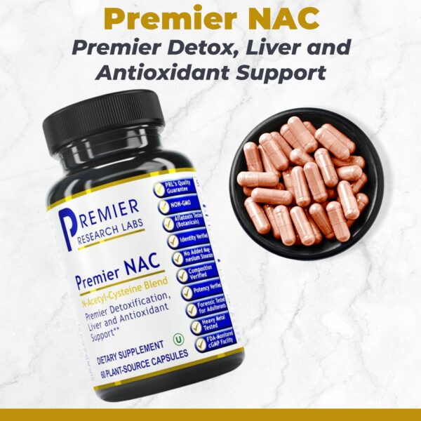 Etiqueta frontal Premier NAC 300 mg