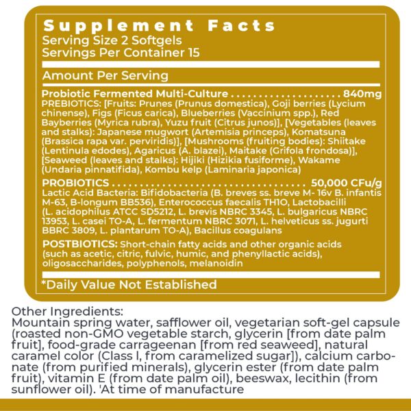 Version 1.0.0 Etiqueta de producto y panel de ingredientes