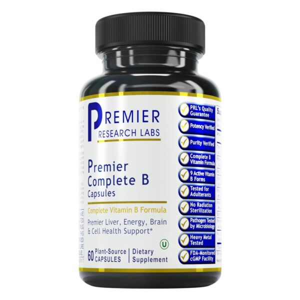 Premier Research Labs Complete B cápsulas complejo vitaminas B para salud