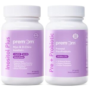 Premom paquete prenatal de prebióticos y probióticos