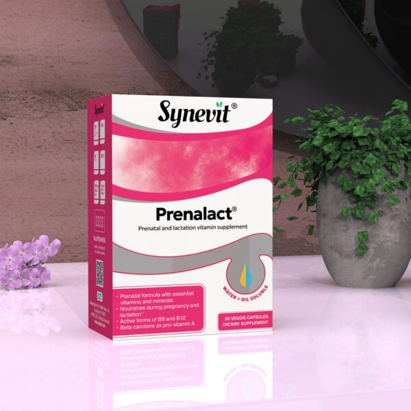 Caja de Prenalact mostrando 60 cápsulas