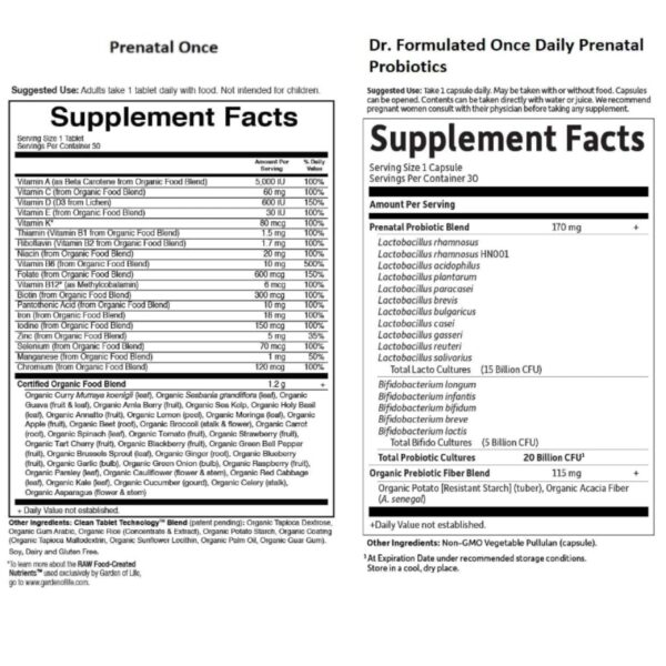 Probiotics bottle and capsules