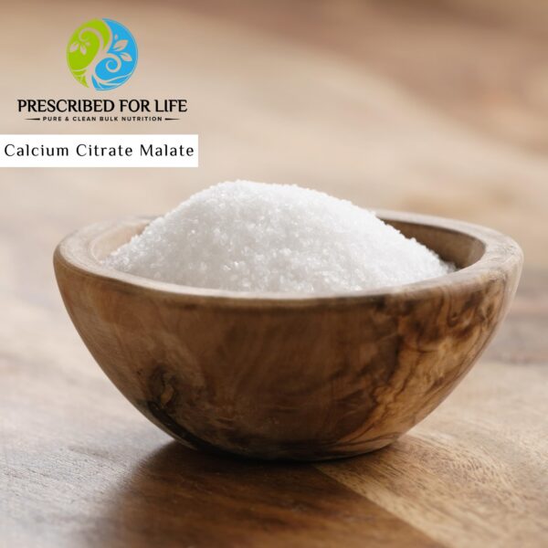 Bolsa resealable de calcio citrate malate vegano