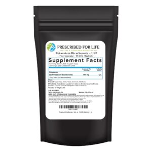 Bicarbonato de potasio polvo 16oz frente