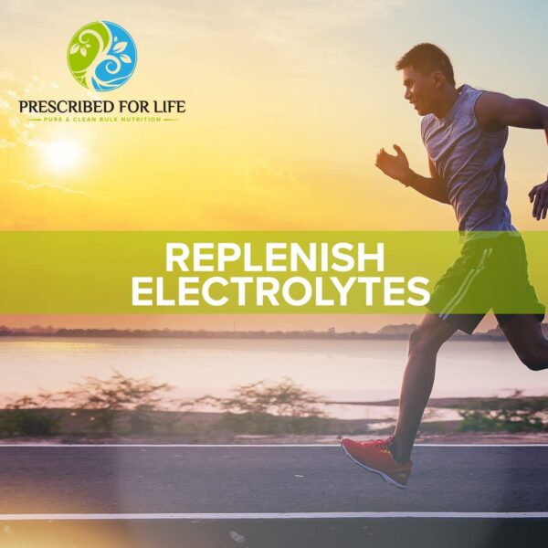 Vista lateral del envase de carbonato de potasio