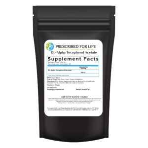 Version 1.0.0 Prescribed For Life Tocopherol Acetate Powder etiqueta