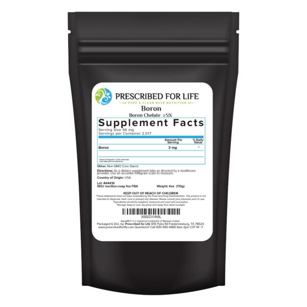 Polvo de borón Prescribed for Life - envase