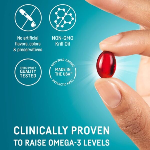 Presentación de 600 mg omega-3 krill oil