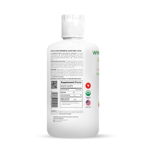 presentacion botella aloe vera orgánico hoja entera