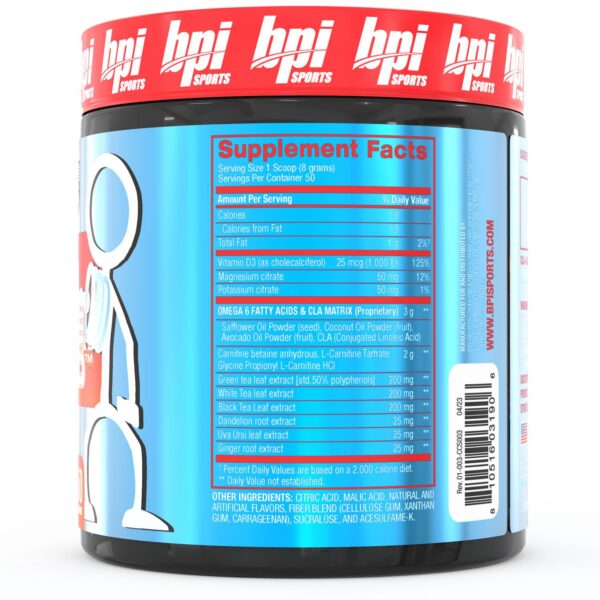 Presentación BPI Sports CLA + Carnitina 14.1 oz fruit punch